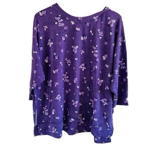 Simply Vera Vera Wang Purple Floral Pajama Set
